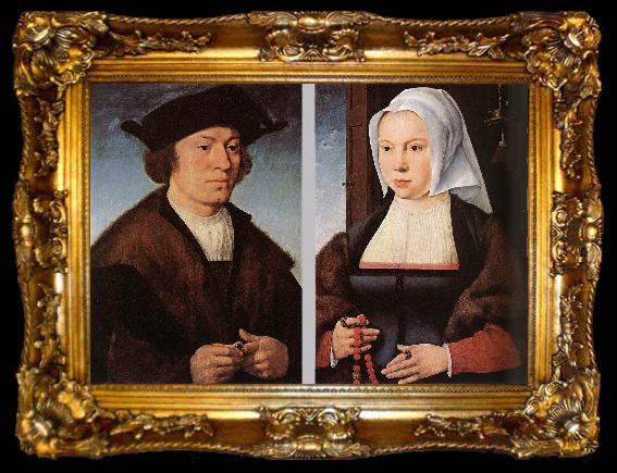 framed  CLEVE, Joos van Portrait of a Man and Woman dfg, ta009-2